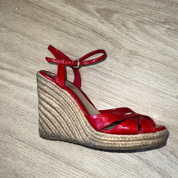 Red Gucci platform sandals siz 36.5 - Picture 4 of 11